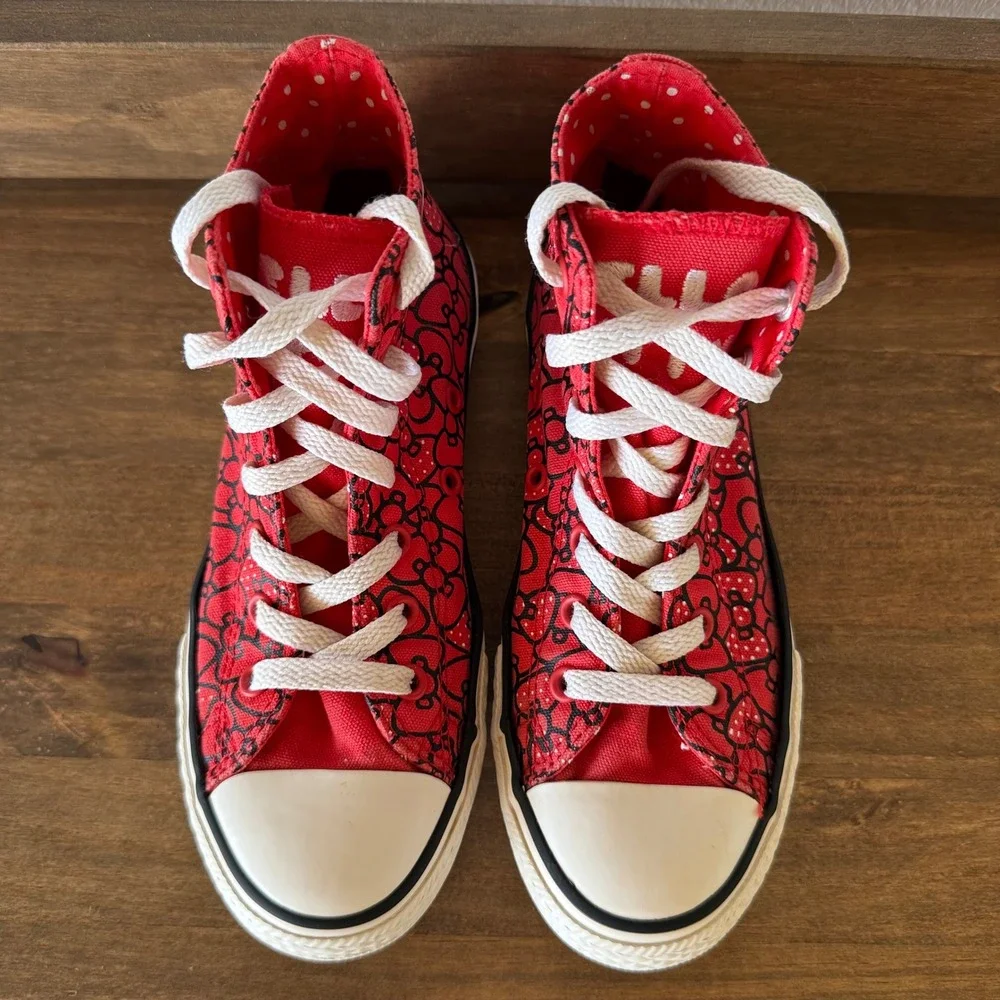 Converse Chuck Taylor Hello Kitty Hi Top Sneakers Youth 2Y (Womens 3.5, READ)